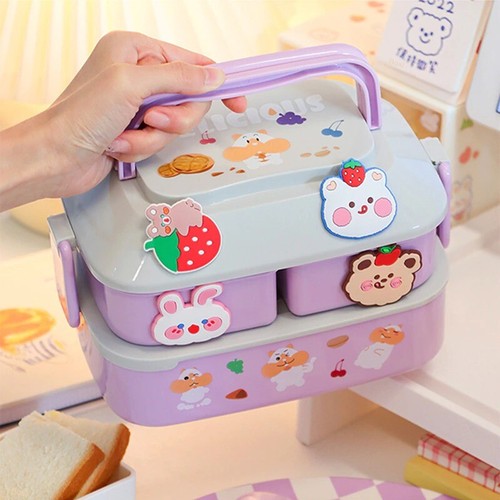Kawaii plastic portable - plastic, lunch