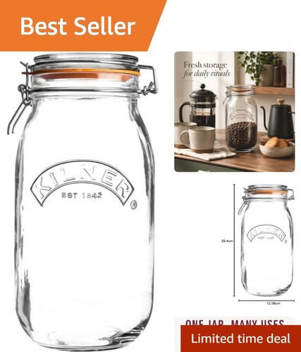 Litre airtight glass storage - 2,