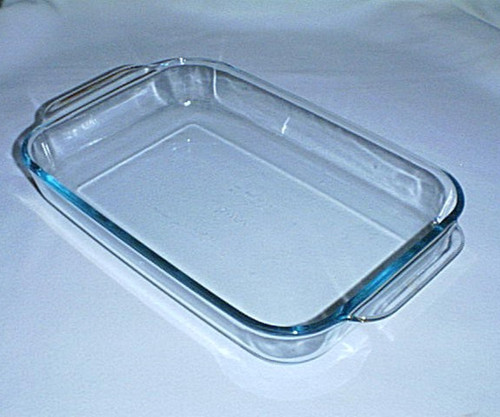 Pyrex 232 blue tint glass - blue,