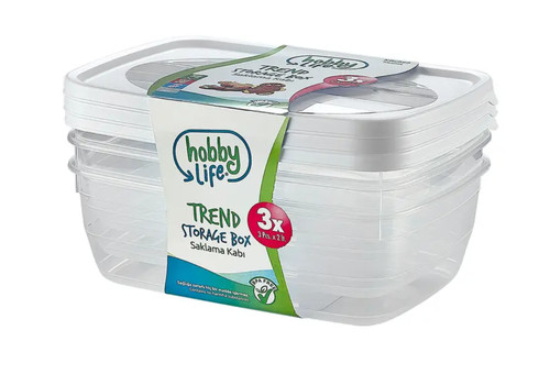 Food storage containers 3pcs - storage,