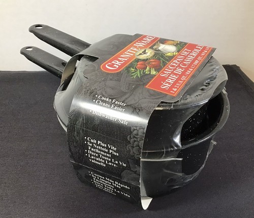 Granite ware saucepan set - saucepan,